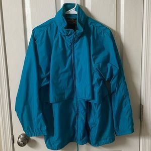 Vintage Eddie Bauer Turquoise Windbreaker Women’s Large